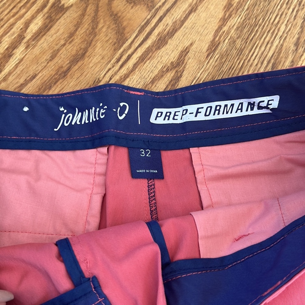 Johnnie-O Prep-Formance Salmon Pink Shorts - image 2